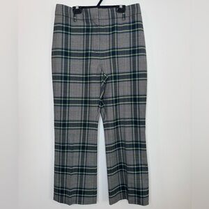 Cédric Charlier plaid tartan high rise straight legs wool Pants size 8